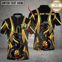 Maxcorners Dragon Bowling Jerseys Multicolor Customized Name, Team Name 3D Shirts