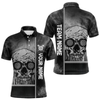 Maxcorners Smokes Skull Dripping Dartboard In Eyes Dart Shirts For Men, Custom Dart Jerseys LM054
