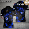 Maxcorners Billiards Midnight Tiger Strike 8 Ball Multicolor Customized Name, Team Name 3D Shirt