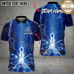 Maxcorners Darts Galaxy Thunder Multicolor Customized Name, Team Name 3D Shirts