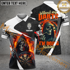 Maxcorners With Out Darts I'm Doing Nothing Mutilcolor Options Personalized Name, Team Name 3D Polo Shirt