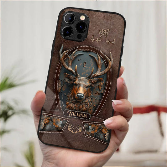 Maxcorners Stunning Deer Ver 2 - Personalized Hunting Phone Case
 Full Wrap Phone Case LM0812