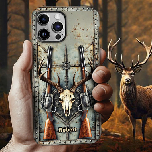 Maxcorners Love Hunting - Personalized Hunting Phone Case
 Full Wrap Phone Case LM0812