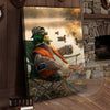 Maxcorners Duck Canvas Relaxing Lake Chair Coffee Morning Canvas Wall Art