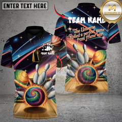 Maxcorners Cosmic Bowling Polo Custom Galaxy Team Strike Shirt 5