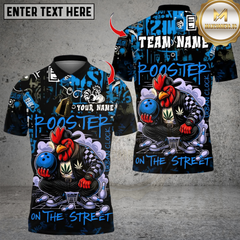 Maxcorners Bowling Urban Streetwear Chicken Multicolor Customized Name, Team Name 3D Shirts