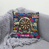 Maxcorners Darts Graffiti Cartoon Dartboard Character Customized Name 3D Pillow
