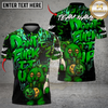 Maxcorners Bowling And Pins Bear Scary Teddy Graffiti Style Customized Name, Team Name 3D Shirt (4 Colors)