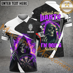 Maxcorners With Out Darts I'm Doing Nothing Mutilcolor Options Personalized Name, Team Name 3D Polo Shirt