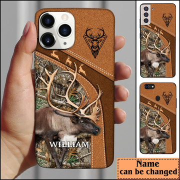 Maxcorners Reindeer Hunting Personalized Name Phone Case LM0912