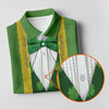 Maxcorners St Patrick's Day Leprechaun Costume Print Golf Tops For Men, Polo Shirts For Men, Golf Shirts For Men