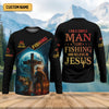 Maxcorners I Like Fishing And Believe In Jesus SPF Shirt For Men, Christian Fishing, Gift For Fisherman