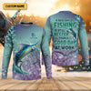 Maxcorners A Bad Day Of Fishing Is Still Better Than A Good Day At Work SPF Shirt, Funny Fishing Shirt, Fishing Shirts For Men
