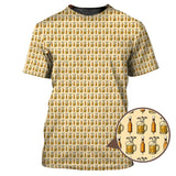 Beer Golf Shirt For Golfer, Pattern Golf Shirt, Funny Golf Shirt For Men, Crazy Golf Shirt