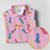 Maxcorners Funny Adult Novelty Pink Pattern Golf Shirt, Ladies Golf Tops, Women’s Golf Apparel LM1507