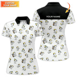 Maxcorners Custom Name Pattern Snoopy Golf Shirt, Peanuts Golf Polos, Golf Gift For Men's, Crazy Golf Shirts