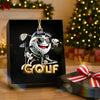 Maxcorners Custom Name Cool Golf Ball Acrylic Ornament, Golf Xmas Ornaments, Christmas Golf Gift LM1611