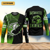 Maxcorners Bassmanter Elite Series, Fishing UV Shirts, Men Jersey, Men Button Down Shirt, Men Long Sleeve Shirt