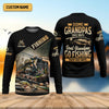 Maxcorners Some Grandpas Take Naps, Grandpa Fishing SPF Shirt, Best Fishing Gifts, Hilarious Fishing Shirts