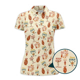 Maxcorners Jesus And Golf Is My Therapy Shirt, Pattern Golf Shirt, Jesus Golf Polos For Men