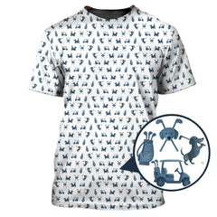 Maxcorners Dachshund Golf Shirt For Golfer, Funny Pattern Golf Shirt, Dog Golf Shirt, Golf Gift For Men