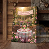 Maxcorners Valentine Deer Couple Tea Party Floral Garden Personalized Name Canvas