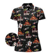 Maxcorners Rounders Teddy KGB Poker Pattern Polo Shirt - Men's Poker Club Shirts for TeamLM1009