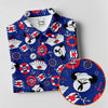 Maxcorners Nautical Cruise Pattern Golf Polo Shirt, Women's Golf Apparel, Printed Golf Shirt LM1507