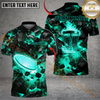 Maxcorners Blazing Disc Golf Polo Personalized Name, Team Name 3D Shirt (4 Colors) 1