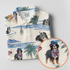 Maxcorners Tropical Bernese Mountain Dog Beach Hawaiian Golf Polo Shirt, Golf Polo For Women, Ladies Golf Top LM1507