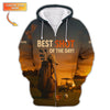 Maxcorners Best Shot Of The Day Golf Shirt, Funny Golf & Whiskey Polos For Men, Custom Name Golf Shirts