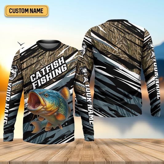 Maxcorners Catfish Fishing, SPF Shirt For Men, Hooded Fishing Shirt, Casual Button Down Shirts, Fishing Jersey