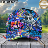 Maxcorners Graffiti Golf Ball Never Give Up Cap Multicolor Personalized Cap