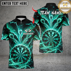 Maxcorners Lightning Dartboard Design ,Custom Team Shirt for Men, Gift for Darts Players