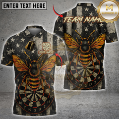 Maxcorners Killer Bee Darts Personalized Name 3D Unisex Shirt