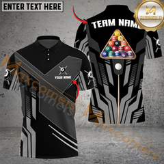 Maxcorners Billiards Ball 8 Rack Pool Multicolor Customized Name, Team Name 3D Shirt