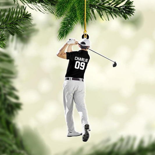 Maxcorners Personalized Golf Bag Ornaments, Golf Keychain, Golf Accessories, Gift For Golfers