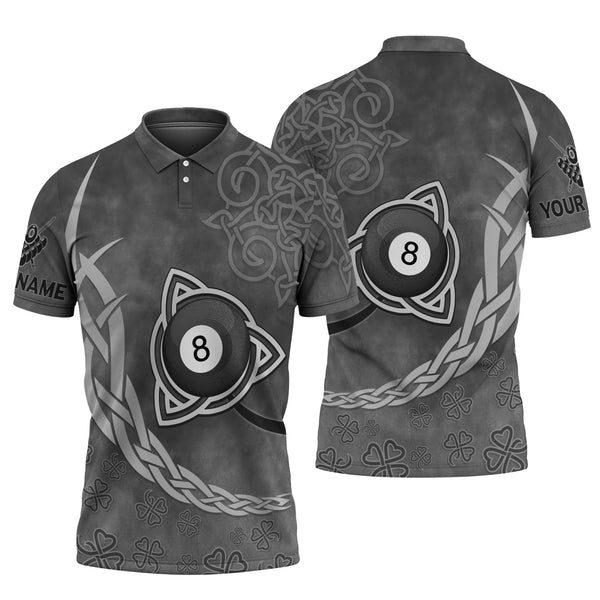 MaxCorners Chain Binding Pool 8 Customized Name 3D Billiard Polo Shirt For Men
