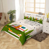 Maxcorners Camper Comforter Cover Twin Happy Camping Bedding Set