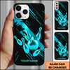 Maxcorners Bowling Golden Crown Strike Ball Multicolor Personalized Name 3D Phone Case