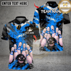 Maxcorners Bowling Angry Ball vs Screaming Pins Multicolor Customized Name, Team Name 3D Shirts