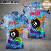 Maxcorners Billiards Ball 8 Graffiti Jeans Style Multicolor Customized Name, Team Name 3D Shirt
