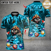 Maxcorners Billiards Firefighter Billiard Flame Multicolor Customized Name, Team Name 3D Shirt