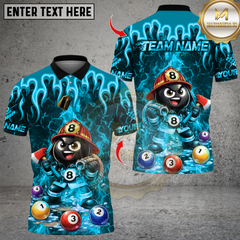 Maxcorners Billiards Firefighter Billiard Flame Multicolor Customized Name, Team Name 3D Shirt