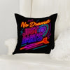 Maxcorners Darts No Drama Just Darts Neon Quote Multicolor Customized Name 3D Pillow