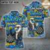 Maxcorners Darts Bullseye Bound Eagle Motivation Multiple Options Personalized Name, Team Name 3D Shirt