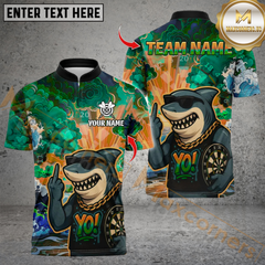 Maxcorners Fierce Shark Dartboard  Multicolor Customized Name, Team Name 3D Shirts