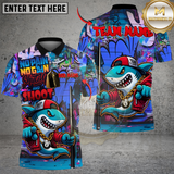 Maxcorners Billiards 8 Ball Shark Graffiti Shut Up And Shoot Personalized Name, Team Name Unisex Shirt (4 Colors)