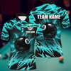 Maxcorners Billiards 8 Ball Pool Thunder Lightning Personalized Name, Team Name 3D Shirt