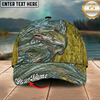 Maxcorners Fishing Metallic Water Ripple Texture Personalized 3D Cap (12 Fish Species)